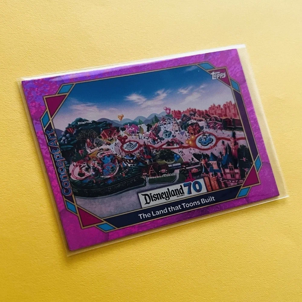 2025 Topps Disneyland 70th‎ Anniversary Pink Shimmer The Land that Toons Built